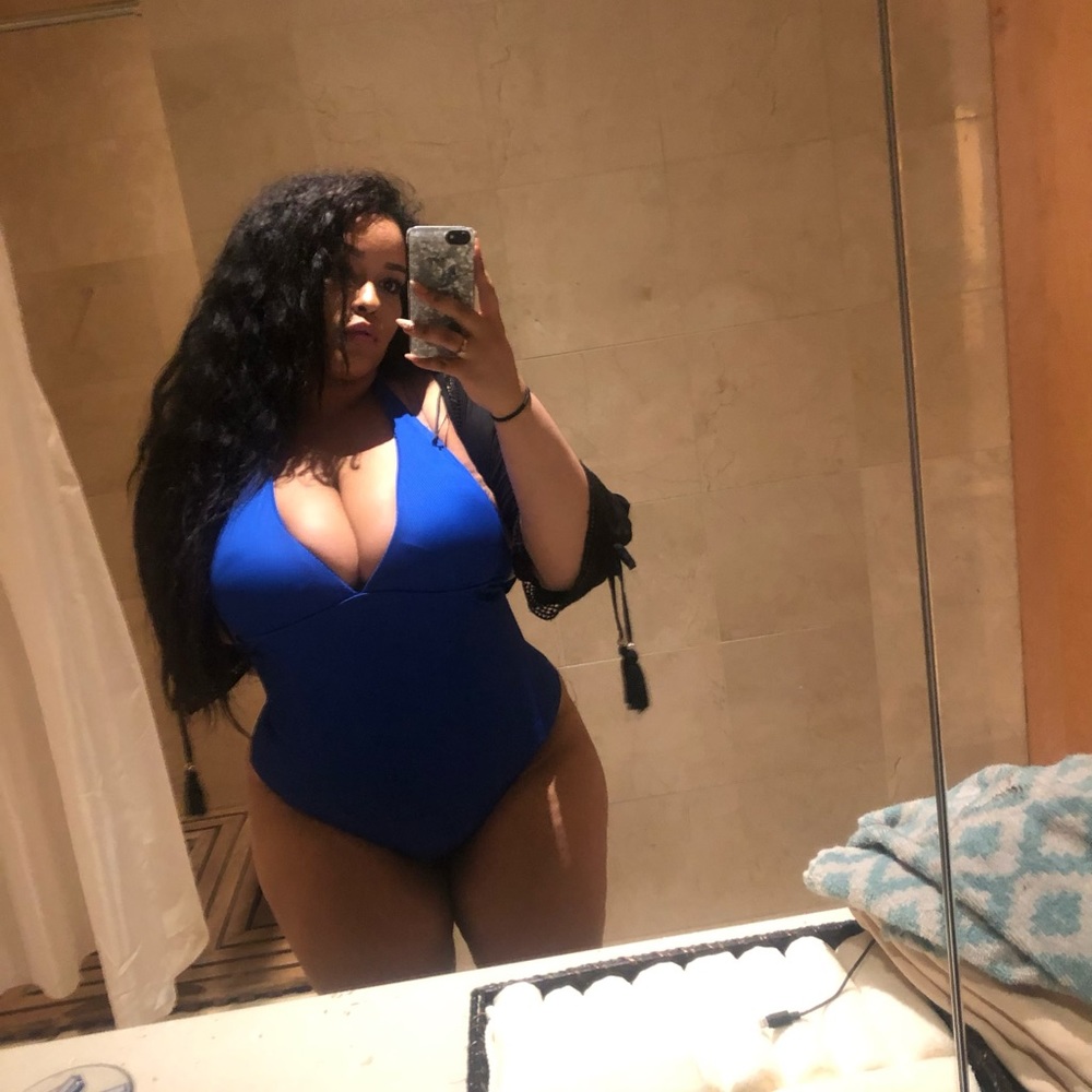 Blue bathing suit